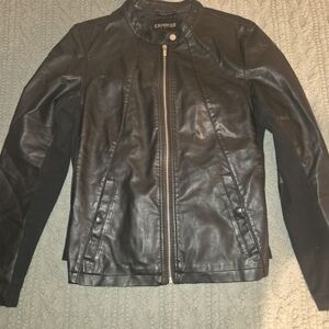Express Black Leather Jacket